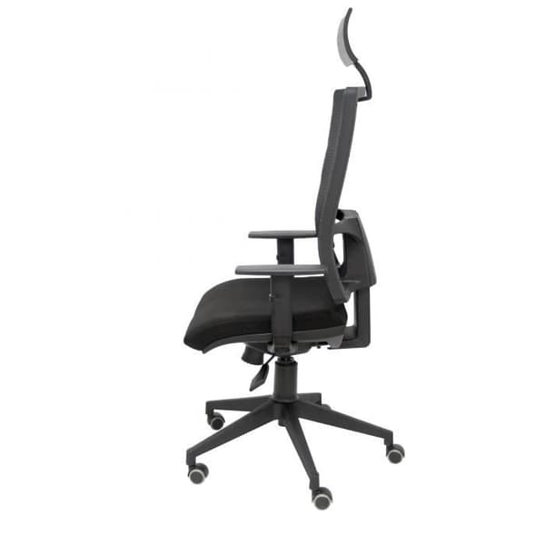 PIQUERAS Y CRESPO Horna ergonomisk kontorsstol - Svart - Tyg - Med nackstöd