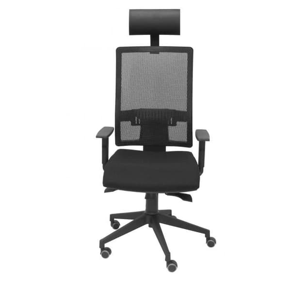 PIQUERAS Y CRESPO Horna ergonomisk kontorsstol - Svart - Tyg - Med nackstöd