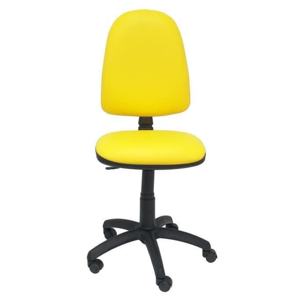 Ergonomisk kontorsstol PIQUERAS Y CRESPO modell 04CP - gul - konstläder