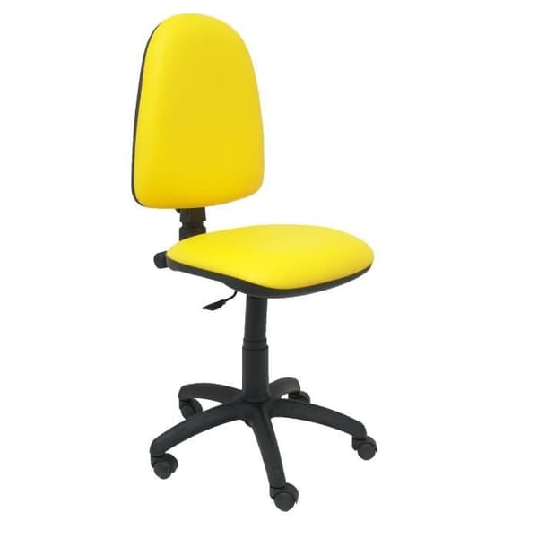 Ergonomisk kontorsstol PIQUERAS Y CRESPO modell 04CP - gul - konstläder