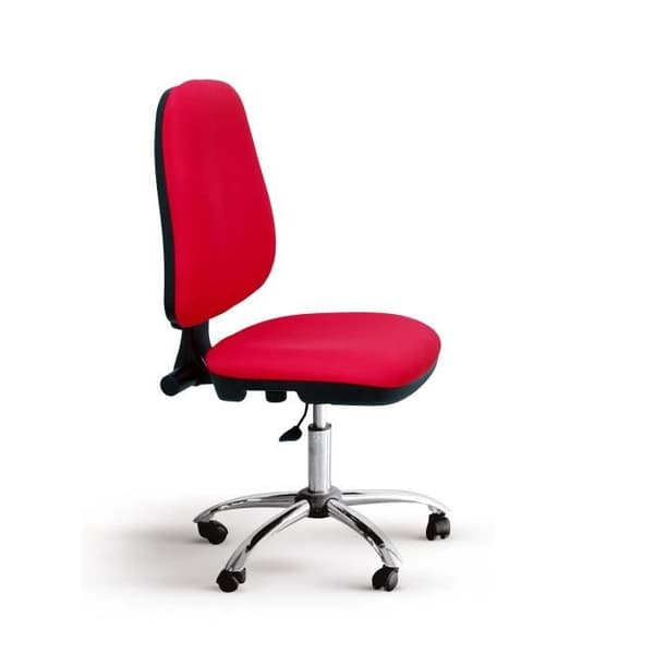 Ergonomisk kontorsstol PIQUERAS Y CRESPO Modell 17CP - Röd - Tyg - Permanent kontaktmekanism