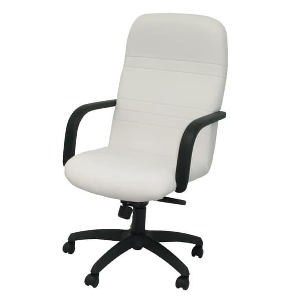 Modell 100DBSPBL Ergonomisk chefsstol med lutningsmekanism och höjdjustering Klädd sits och ryggstöd
