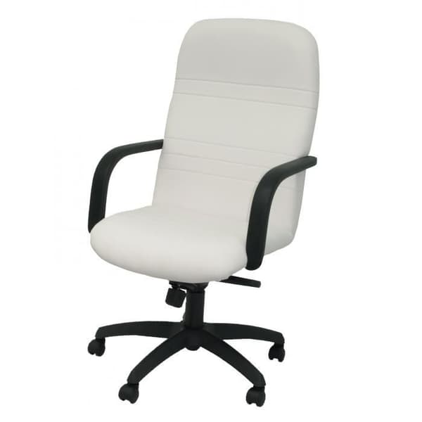 Modell 100DBSPBL Ergonomisk chefsstol med lutningsmekanism och höjdjustering Klädd sits och ryggstöd