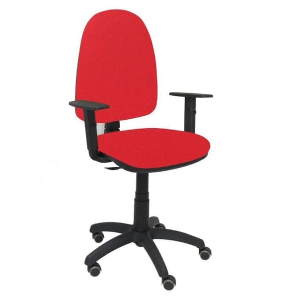 Ergonomisk kontorsstol PIQUERAS Y CRESPO - Modell 04CPBALI350B10RP - Röd - Tyg - Justerbar arm ingår