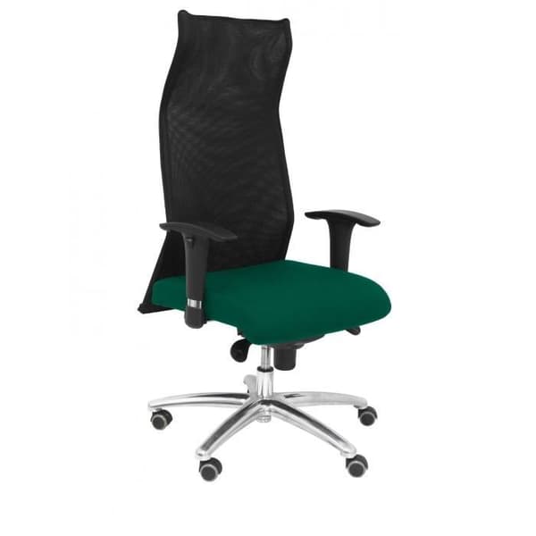 Modell 13SBALI456 Ergonomisk kontorsstol med synkron och höjdjusterbar mekanism Andas ryggstöd i svart mesh och