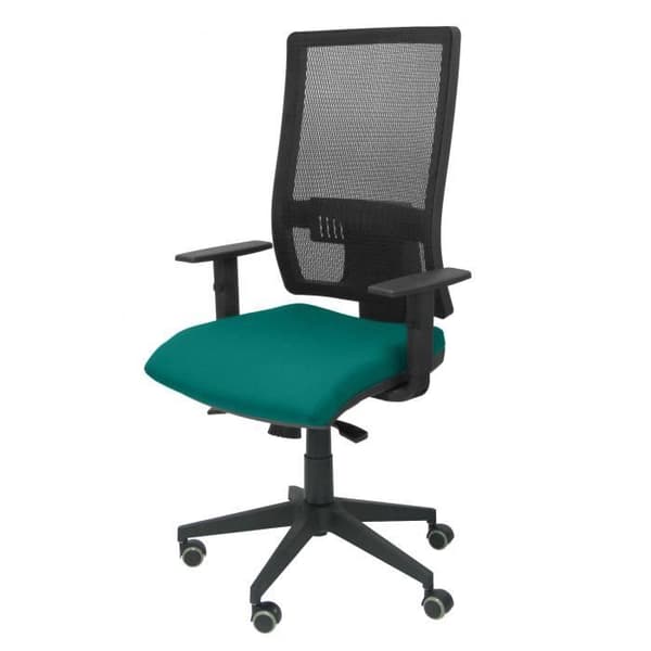 Ergonomisk kontorsstol med synkromekanism och höjdjusterbart ryggstöd i mesh som andas med nackstöd och sits