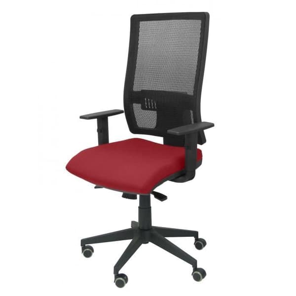 Ergonomisk kontorsstol med synkromekanism och höjdjusterbart ryggstöd i mesh som andas med nackstöd och sits