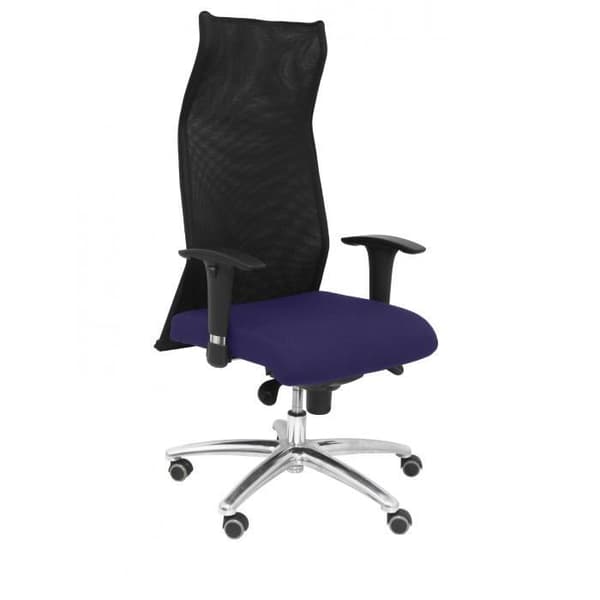 Modell 13SBALI261 Ergonomisk kontorsstol med synkron mekanism och justerbar i höjdled Andas svart mesh ryggstöd och