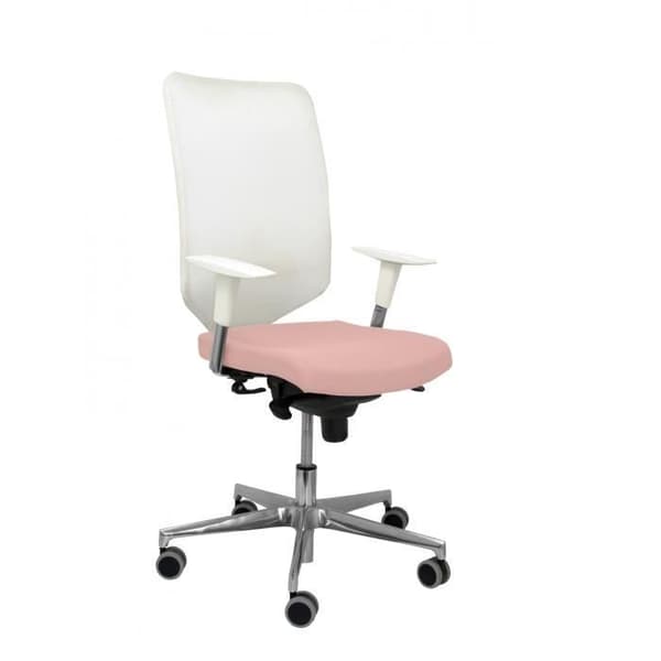 Modell 16SBBALI710 Negra Ergonomisk kontorsstol med synkron och höj- och sänkbar mekanism Vitt nätryggstöd