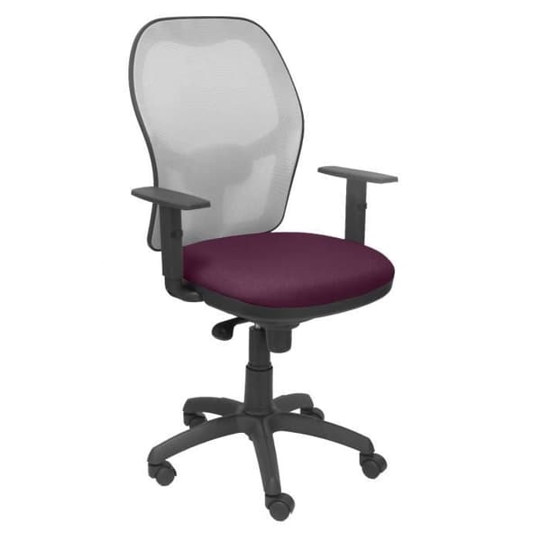 Ergonomisk kontorsstol Jorquera - PIQUERAS Y CRESPO - Grå mesh bali lila sits