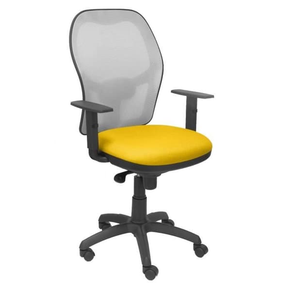 Ergonomisk kontorsstol med synkromekanism, justerbara armstöd och höjdjusterbart ryggstöd i ventilerande mesh i