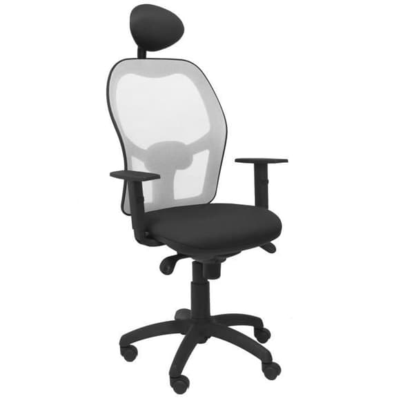 Ergonomisk kontorsstol Jorquera - PIQUERAS Y CRESPO - Grå - Tyg - Med fast nackstöd