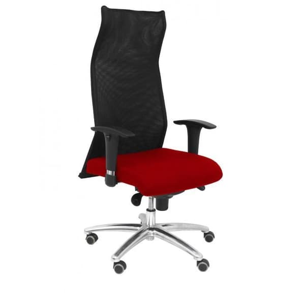 Modell 13SBALI350 Ergonomisk kontorsstol med synkronmekanism och justerbar i höjdled Ryggstöd av andningsbart svart mesh och