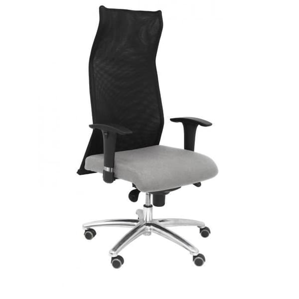 Modell 13SBALI40 Ergonomisk kontorsstol med synkronmekanism och justerbar i höjdled Ryggstöd av ventilerande svart mesh och