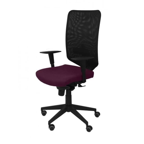 Modell 16SNBALI760 Negra Ergonomisk kontorsstol med synkron och höjdjusterbar mekanism Svart meshryggstöd