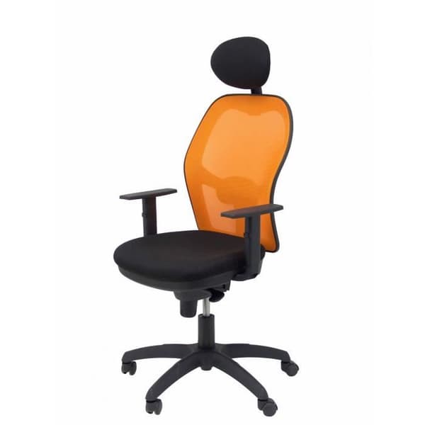 Ergonomisk kontorsstol Jorquera - PIQUERAS Y CRESPO - Orange - Tyg - Med fast nackstöd