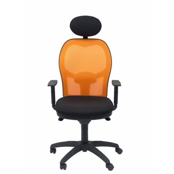 Ergonomisk kontorsstol Jorquera - PIQUERAS Y CRESPO - Orange - Tyg - Med fast nackstöd
