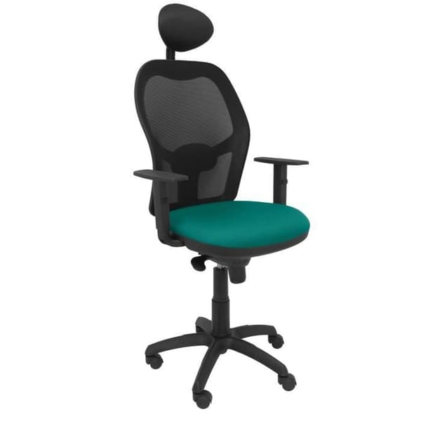 Ergonomisk kontorsstol Jorquera - PIQUERAS Y CRESPO - Grön - Tyg - Med fast nackstöd
