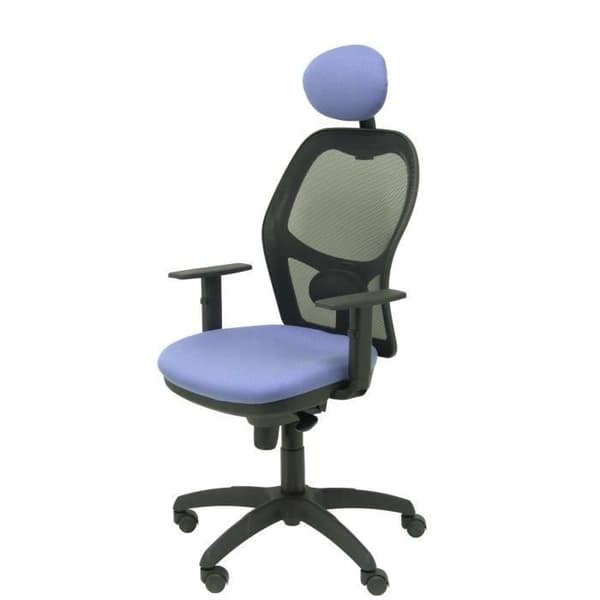 Jorquera ergonomisk kontorsstol - PIQUERAS Y CRESPO - svart mesh blå BALI - svankstöd