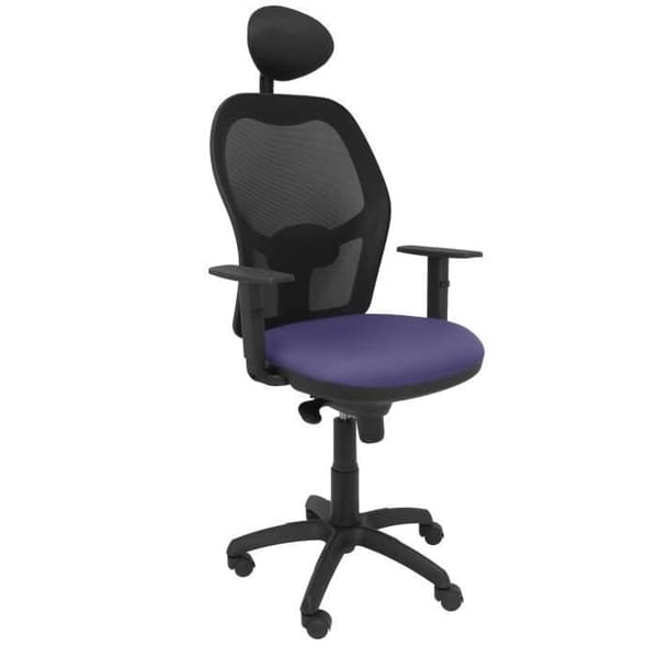 Jorquera ergonomisk kontorsstol - PIQUERAS Y CRESPO - svart mesh blå BALI - svankstöd
