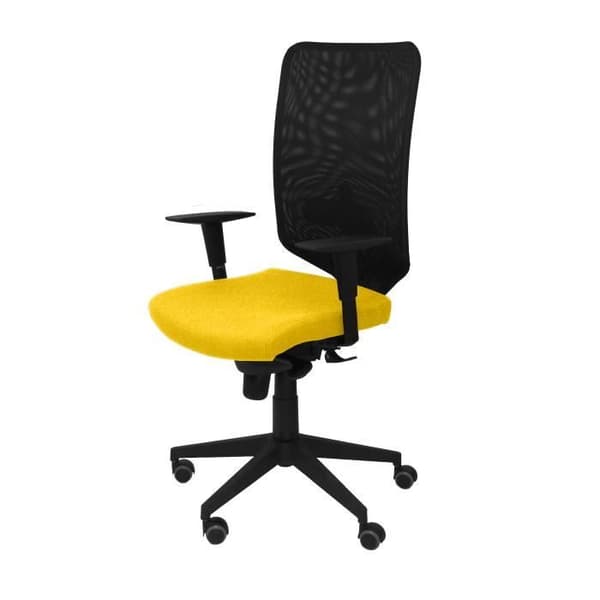 Modell 16SNBALI100 Negra Ergonomisk kontorsstol med synkron och höjdjusterbar mekanism Svart meshryggstöd