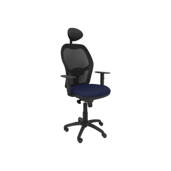 Piqueras y Crespo Jorquera Swivel T-fåtölj Bali tyg svart, marinblå