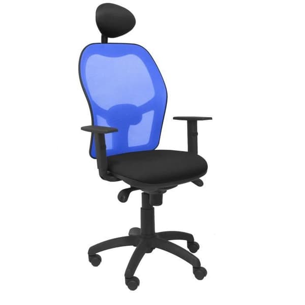 Ergonomisk kontorsstol Jorquera - PIQUERAS Y CRESPO - Blå - Tyg - Med fast nackstöd