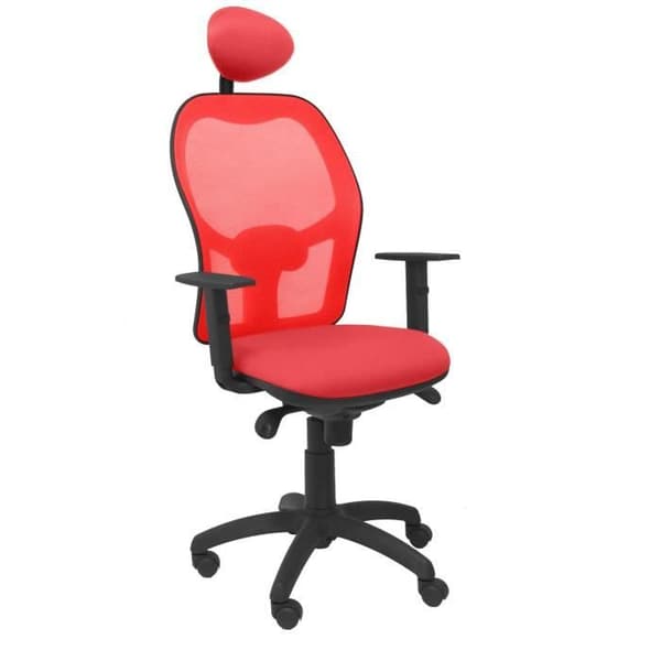 Ergonomisk kontorsstol Jorquera - PIQUERAS Y CRESPO - Röd - Tyg - Med fast nackstöd