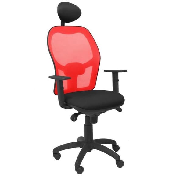 Ergonomisk kontorsstol Jorquera - PIQUERAS Y CRESPO - Röd - Tyg - Med fast nackstöd