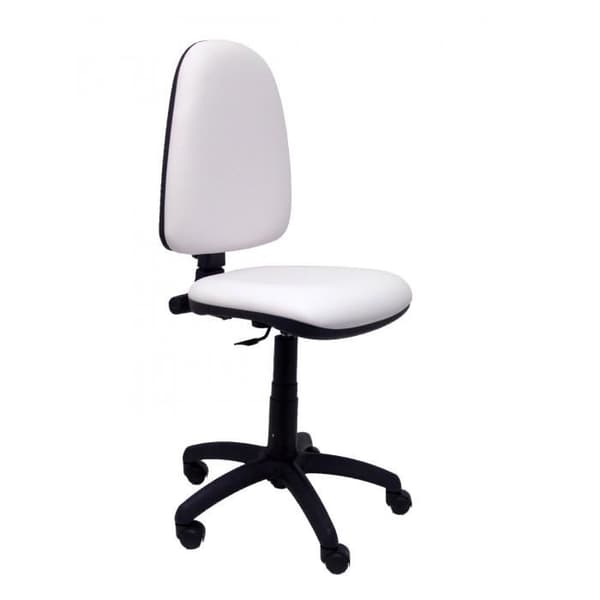 Ergonomisk kontorsstol med permanent kontaktmekanism justerbar i höjdled Sits och rygg klädd i liknande tyg