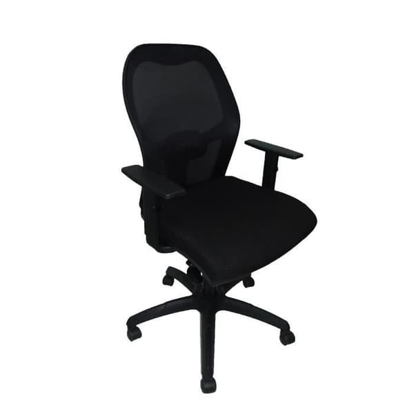 Ergonomisk kontorsstol med synkromekanism, justerbara armstöd och justerbar höjd - ryggstöd i mesh som andas