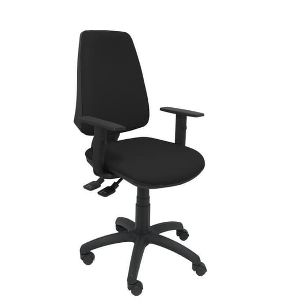 Ergonomisk kontorsstol med synkromekanism, justerbar i höjdled och nylonhjul Vadderat sits och ryggstöd i BALI-tyg