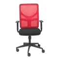 Miniatyrbild 1 av 4: Ergonomisk kontorsstol Motilla - PIQUERAS Y CRESPO - Malla roja - Asiento Bali negro - Justerbar arm