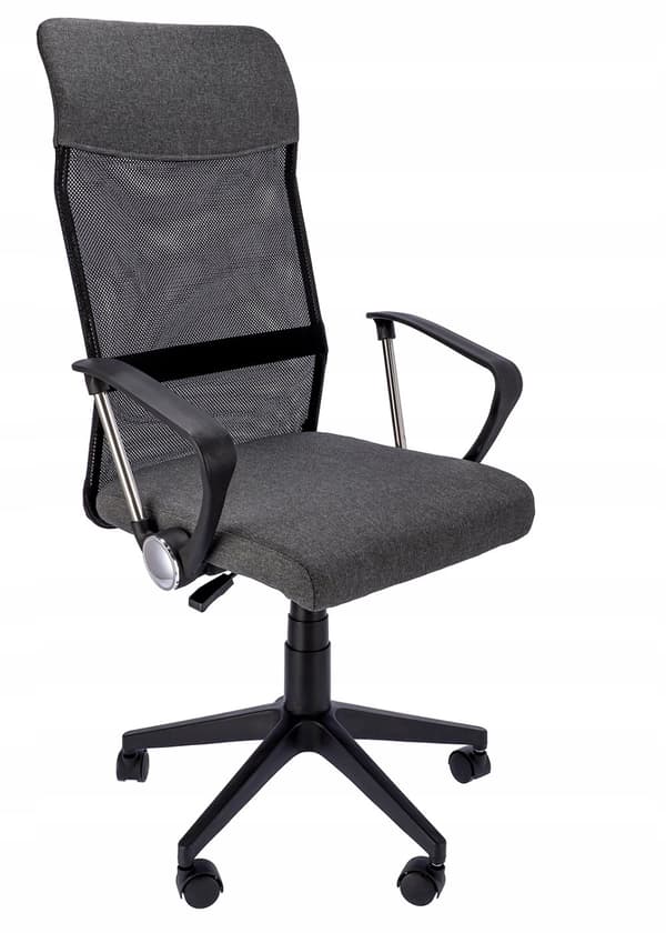 ZOOM fåtölj, mörkgrått tyg