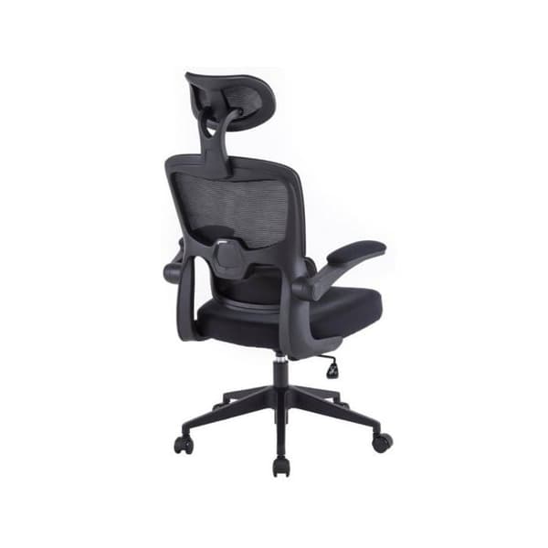 Ergonomisk Kontorsstol - Woxter - Ergo Black - Höjdjusterbar - Armstöd - Andningsbart Tyg