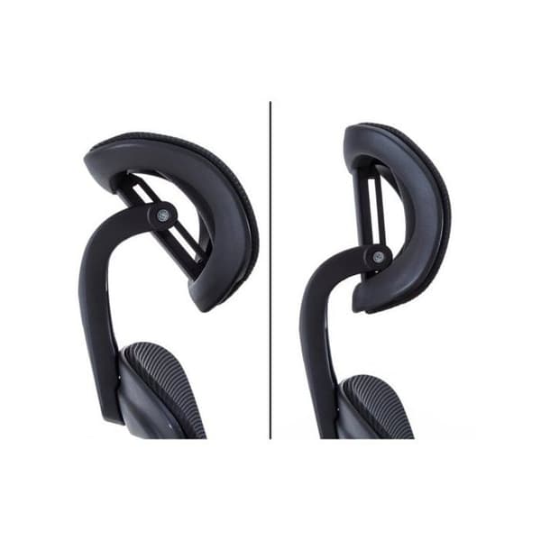 Ergonomisk Kontorsstol - Woxter - Ergo Black - Höjdjusterbar - Armstöd - Andningsbart Tyg
