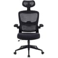 Miniatyrbild 1 av 6: Ergonomisk Kontorsstol - Woxter - Ergo Black - Höjdjusterbar - Armstöd - Andningsbart Tyg