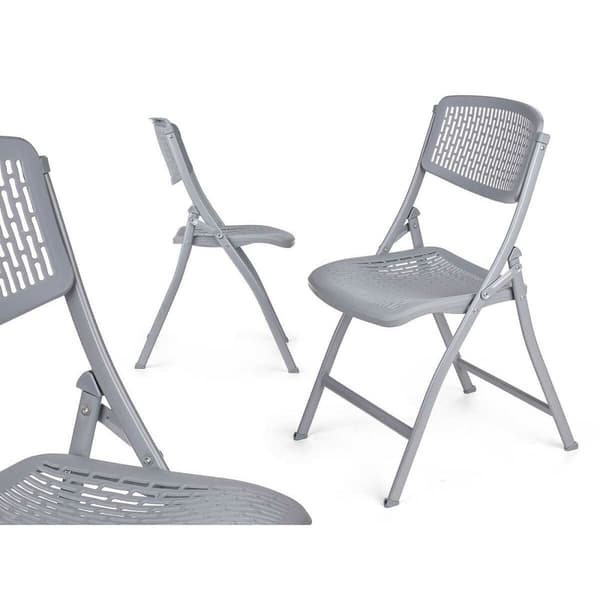 Hopfällbar Stol ZJ-Y59GR Grå 59 x 50 x 82 cm 108 x 13,5 x 50 cm (4 antal)