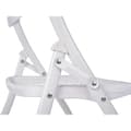 Miniatyrbilde 3 av 3: Polstrede Campingstolen 12721 Hvit 59 x 50 x 82 cm 108 x 11,5 x 50 cm (4 enheter)