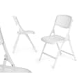 Miniatyrbilde 2 av 3: Polstrede Campingstolen 12721 Hvit 59 x 50 x 82 cm 108 x 11,5 x 50 cm (4 enheter)