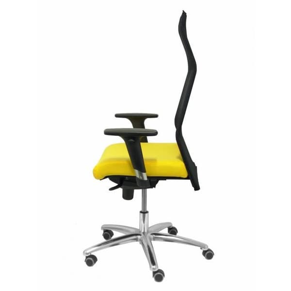 Sahúco XL ergonomisk chefsstol - PIQUERAS Y CRESPO - Gul - Imiterat läder - Upp till 160 kg