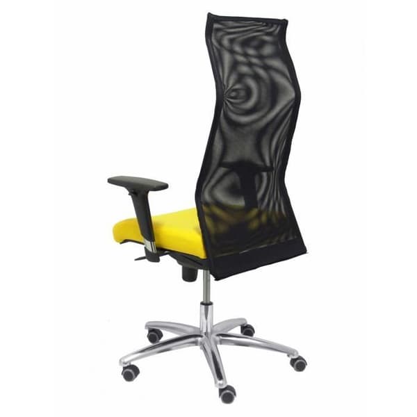 Sahúco XL ergonomisk chefsstol - PIQUERAS Y CRESPO - Gul - Imiterat läder - Upp till 160 kg