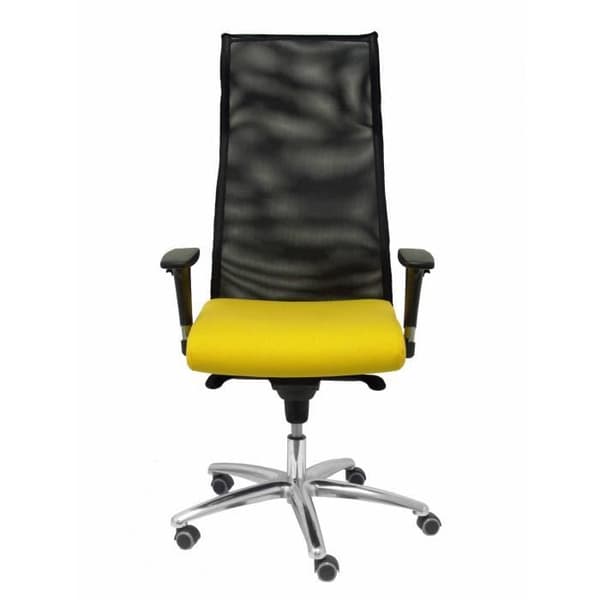 Sahúco XL ergonomisk chefsstol - PIQUERAS Y CRESPO - Gul - Imiterat läder - Upp till 160 kg