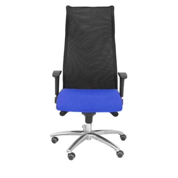 Sahúco XL ergonomisk chefsstol - PIQUERAS Y CRESPO - upp till 160 kg - blått BALI-tyg