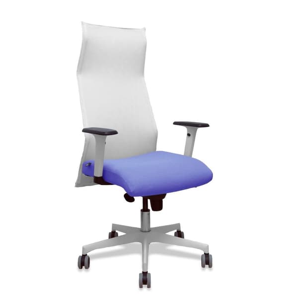 Kontorstol Piqueras y Crespo 54BR65G Hvit Lyse Blå