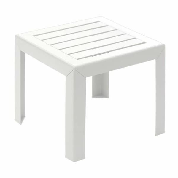 Sidobord Grosfillex Vit Harts Plast 40 x 40 x 35 cm