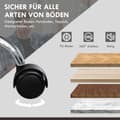 Miniatyrbillede 8 af 11: Rootz Justerbar kontorstol - Massagestol - Ergonomisk stol - Varme & massagefunktion - Faux læder - 66 cm x 67 cm x 118-126 cm, sort
