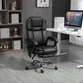 Miniatyrbillede 2 af 11: Rootz Justerbar kontorstol - Massagestol - Ergonomisk stol - Varme & massagefunktion - Faux læder - 66 cm x 67 cm x 118-126 cm, sort
