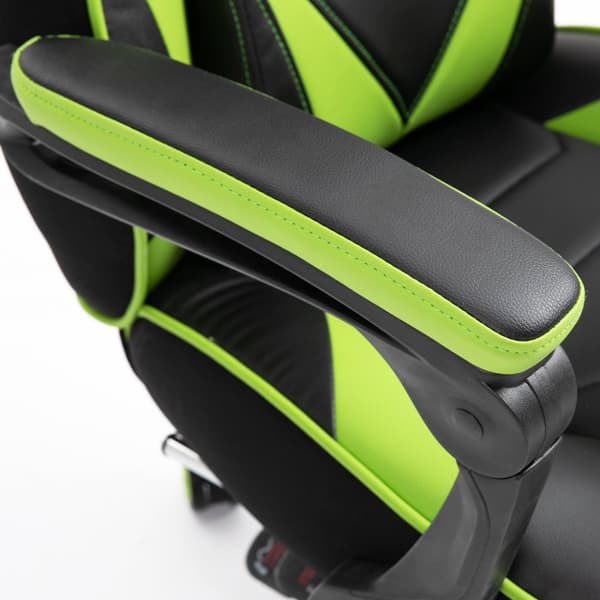 Rootz Ergonomic Gaming Office Chair - Drejestol - Justerbar stol - Fodstøtte og pude support - 65L x 70W x 118,5-128,5h cm