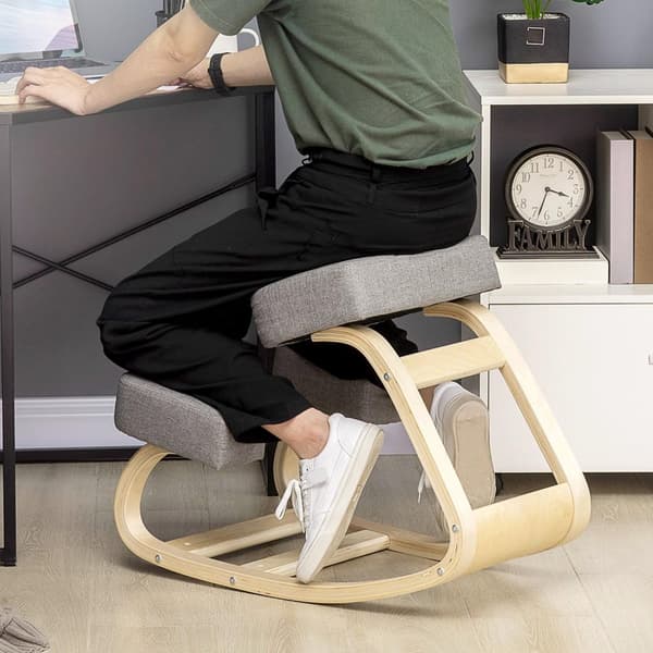Rootz ergonomisk knælende sæde - knæstole - komfort rockende pude - reducerer rygsmerter - 51 cm x 69 cm x 58 cm